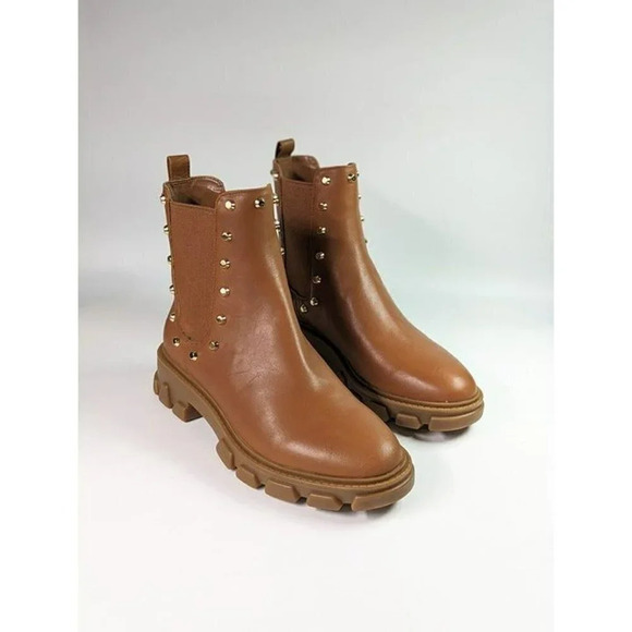 Michael Kors Women's Ridley Studded Lug-Sole Chelsea Booties Size 6 (MSRP $225) - Picture 3 of 12